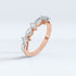 Romance Marquise and Round Lab-Grown Diamond Half-Eternity Ring in Rose Gold